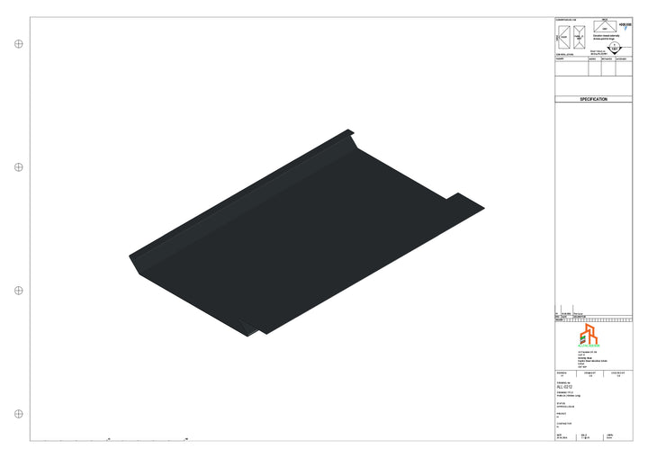 Aluminium Soffit - Type 1 - Straight 3000mm Length