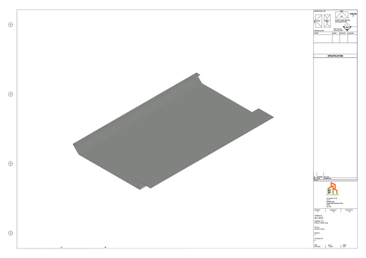 Aluminium Soffit - Type 1 - Straight 3000mm Length