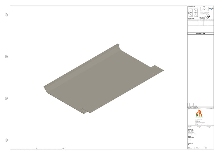 Aluminium Soffit - Type 1 - Straight 3000mm Length