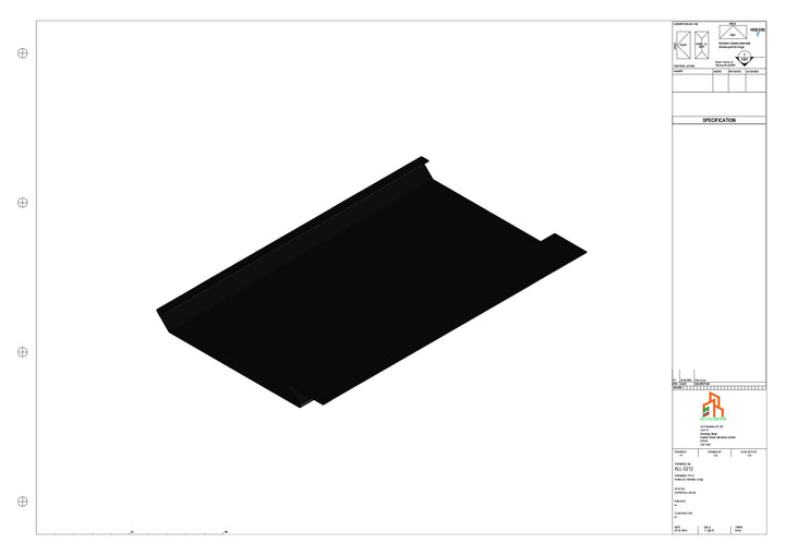 Aluminium Soffit - Type 1 - Straight 3000mm Length
