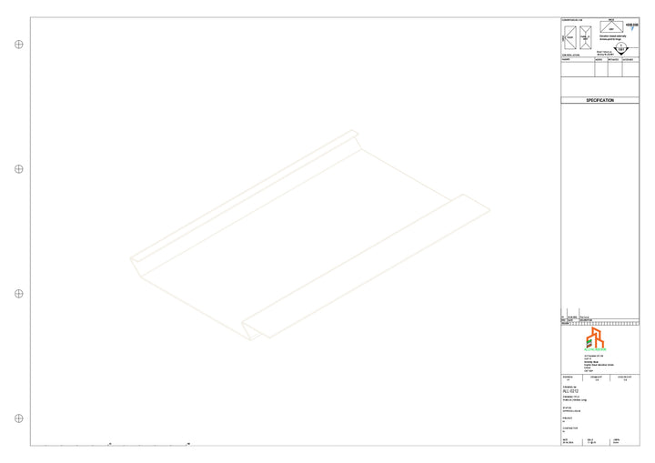 Aluminium Soffit - Type 1 - Straight 3000mm Length