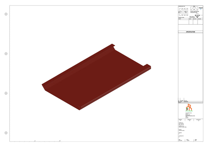 Aluminium Soffit - Type 2 - Straight 3000mm Length