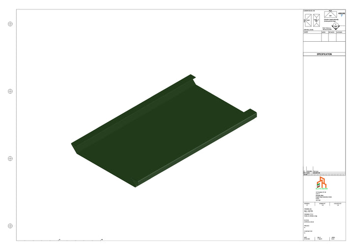 Aluminium Soffit - Type 2 - Straight 3000mm Length