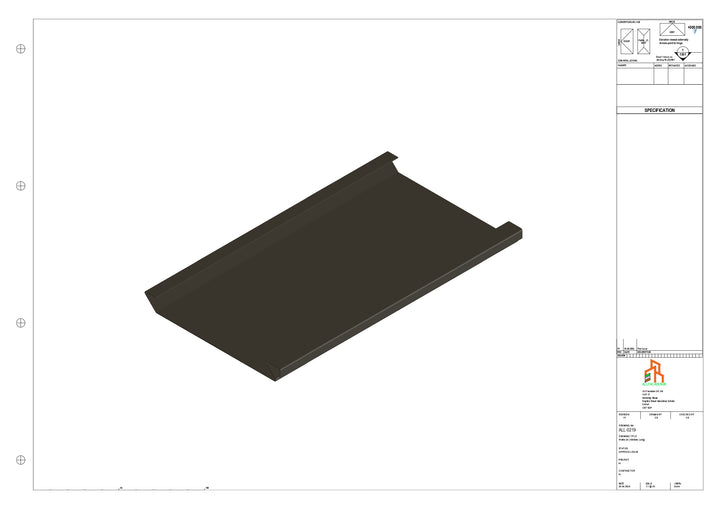 Aluminium Soffit - Type 2 - Straight 3000mm Length