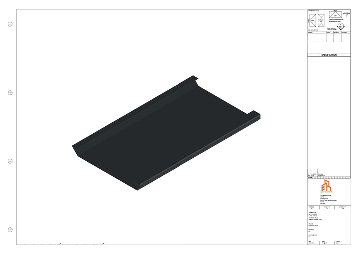 Aluminium Soffit - Type 2 - Straight 3000mm Length