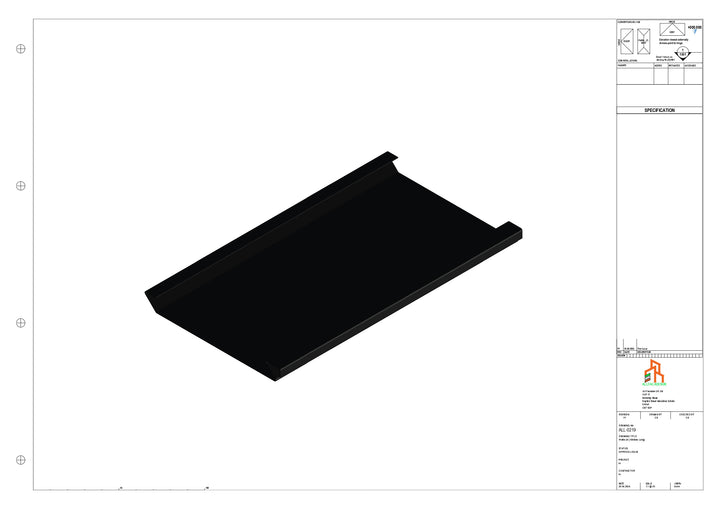Aluminium Soffit - Type 2 - Straight 3000mm Length
