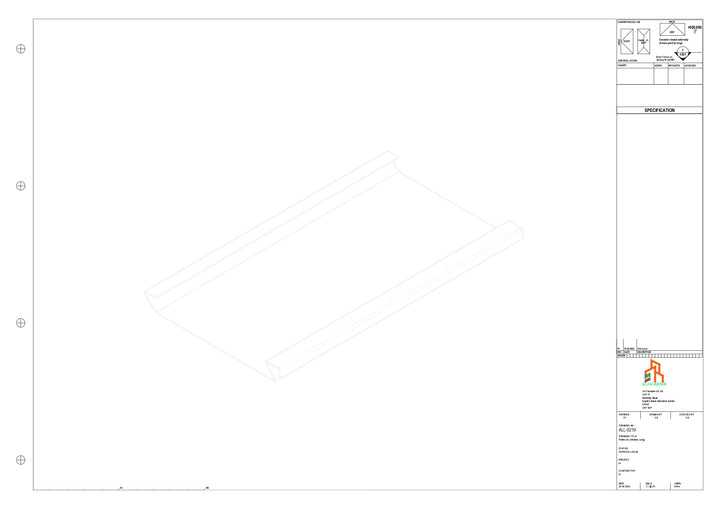 Aluminium Soffit - Type 2 - Straight 3000mm Length