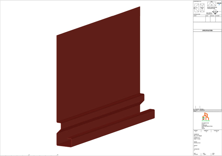 Aluminium Fascia Board - Type 3 - Butt Strap