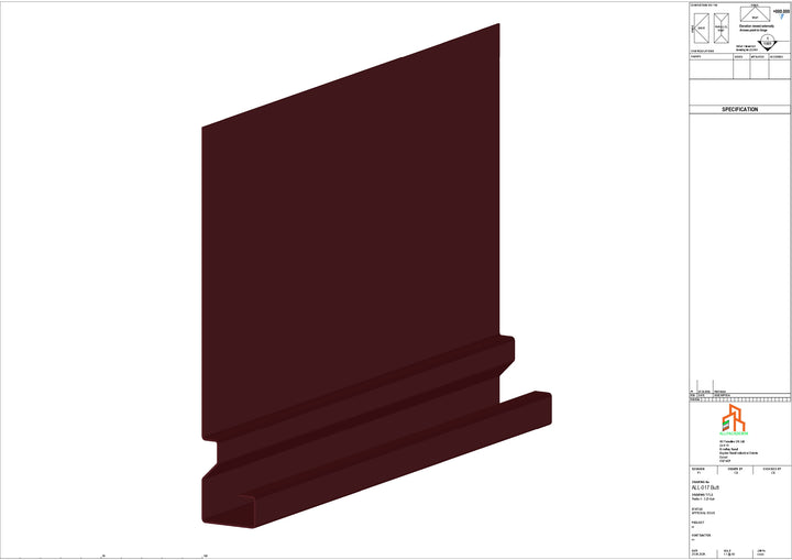 Aluminium Fascia Board - Type 3 - Butt Strap