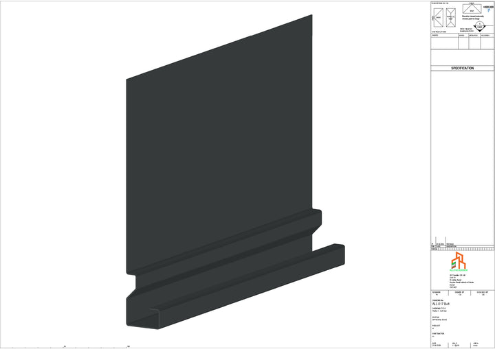 Aluminium Fascia Board - Type 3 - Butt Strap