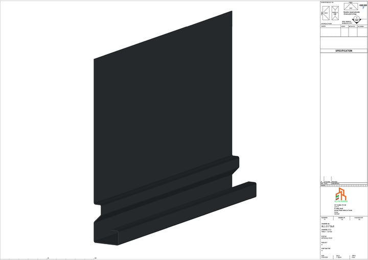 Aluminium Fascia Board - Type 3 - Butt Strap