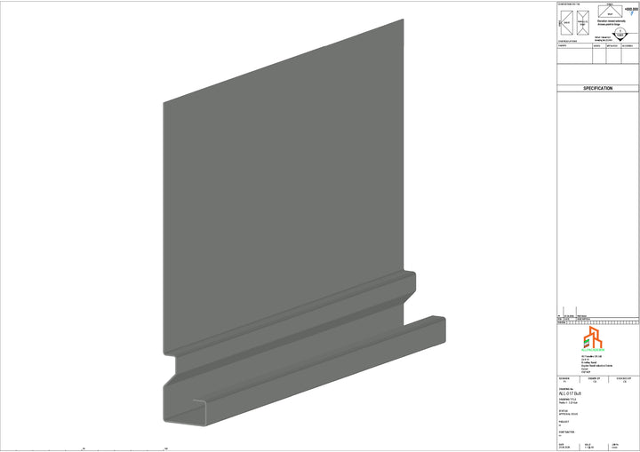 Aluminium Fascia Board - Type 3 - Butt Strap