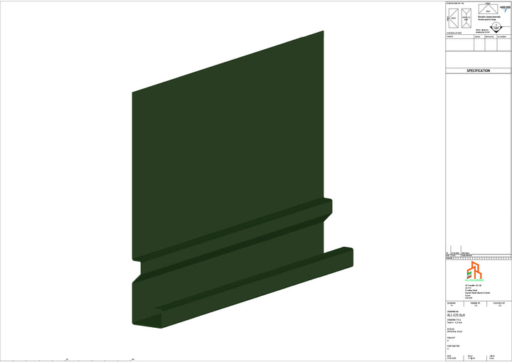 Aluminium Fascia Board - Type 4 - Butt Strap