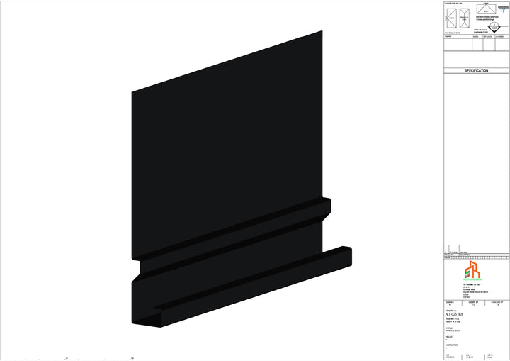 Aluminium Fascia Board - Type 4 - Butt Strap