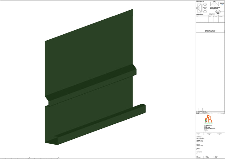 Aluminium Fascia Board - Type 5 - Butt Strap