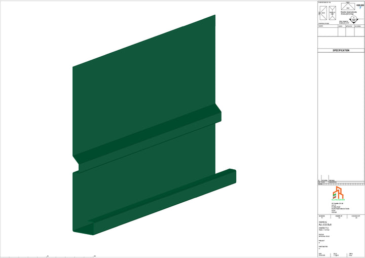 Aluminium Fascia Board - Type 5 - Butt Strap