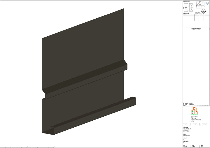 Aluminium Fascia Board - Type 5 - Butt Strap
