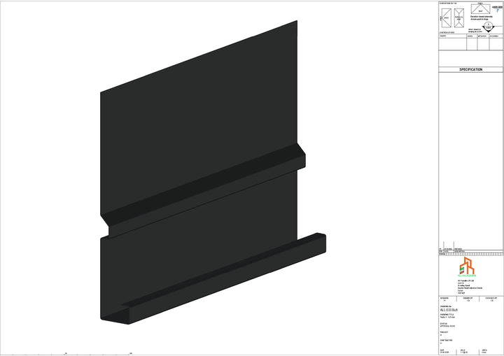 Aluminium Fascia Board - Type 5 - Butt Strap