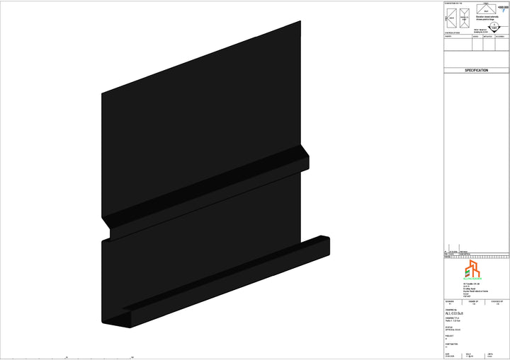 Aluminium Fascia Board - Type 5 - Butt Strap