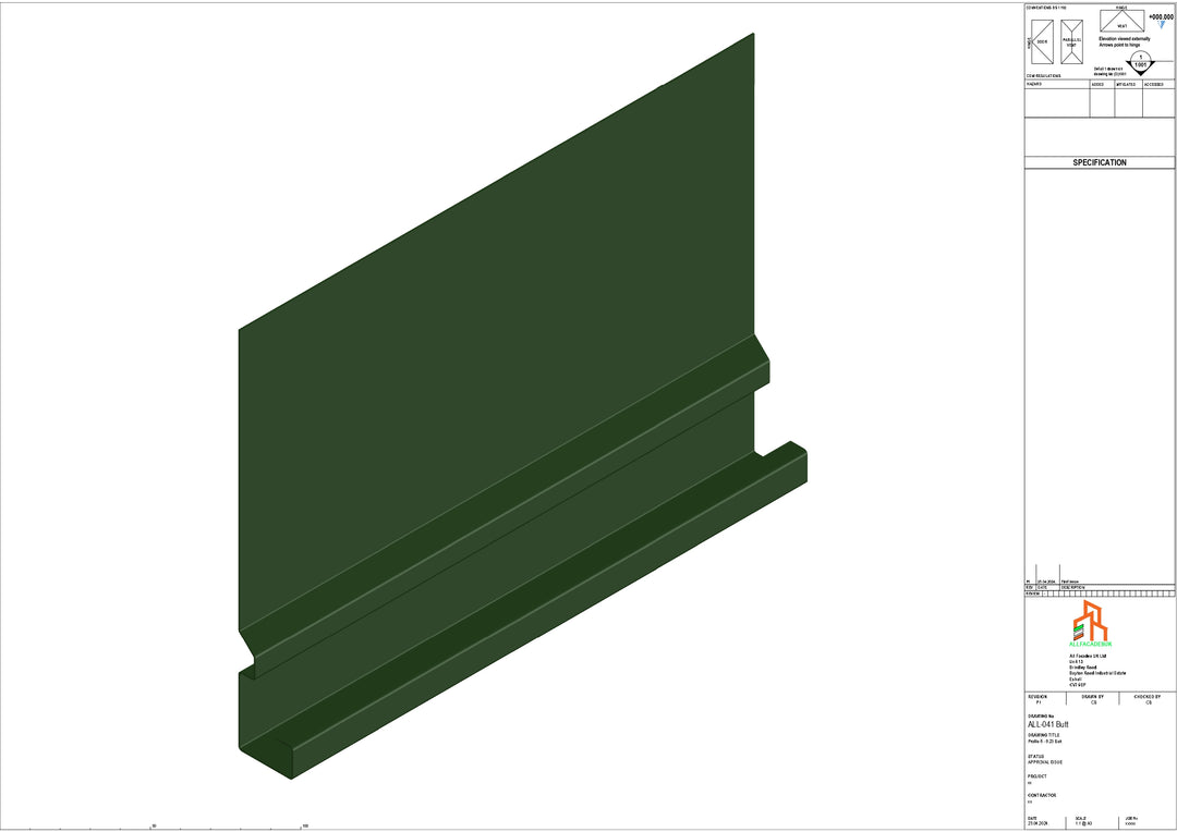 Aluminium Fascia Board - Type 6 - Butt Strap