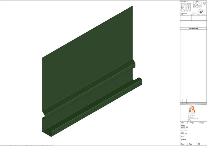 Aluminium Fascia Board - Type 6 - Butt Strap