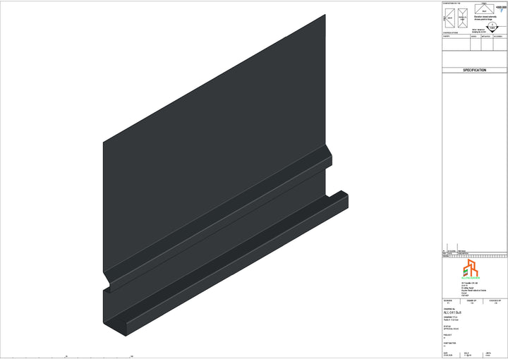 Aluminium Fascia Board - Type 6 - Butt Strap