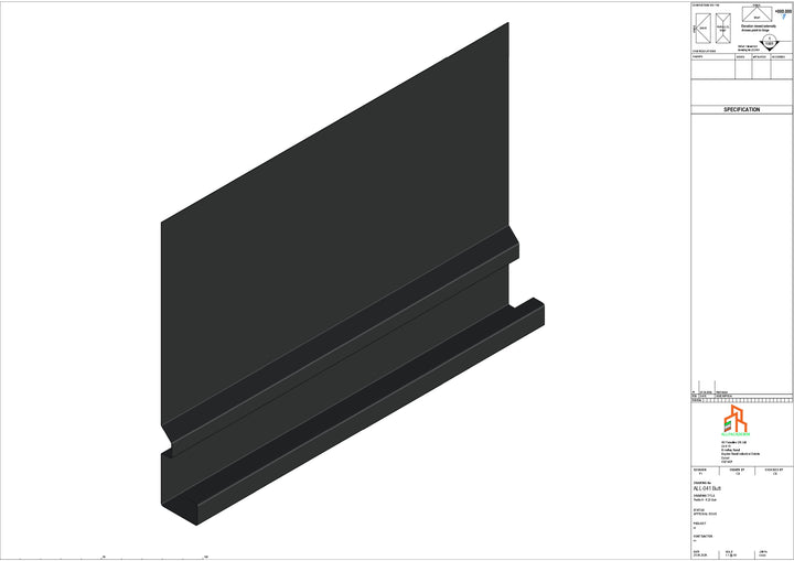 Aluminium Fascia Board - Type 6 - Butt Strap