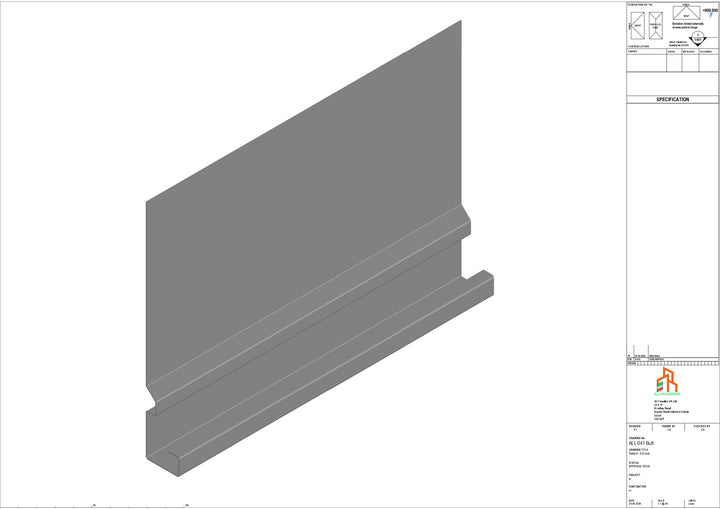 Aluminium Fascia Board - Type 6 - Butt Strap