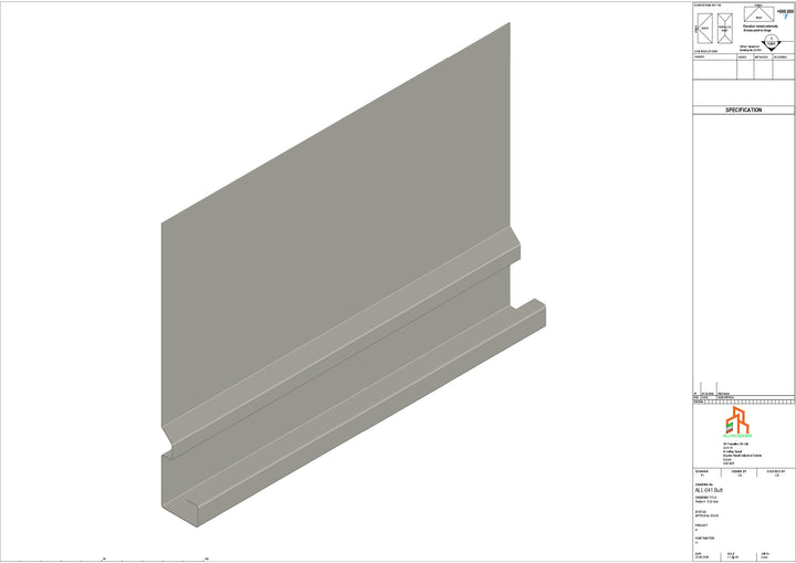 Aluminium Fascia Board - Type 6 - Butt Strap