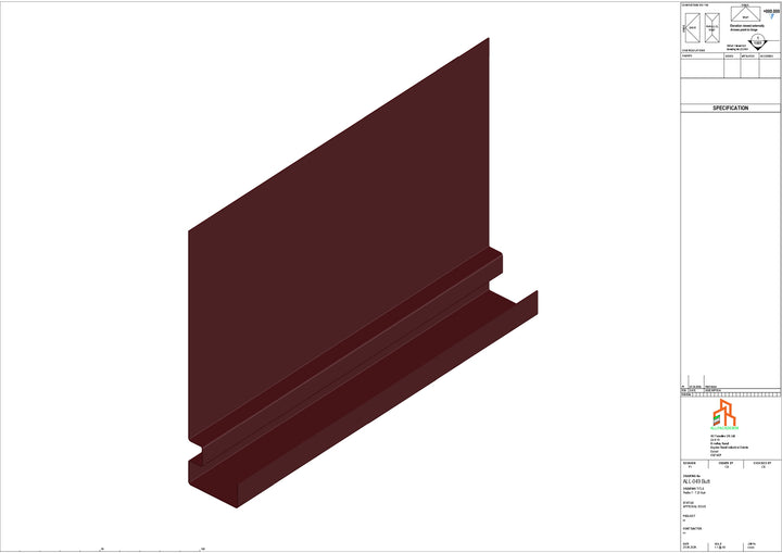 Aluminium Fascia Board - Type 7 - Butt Strap