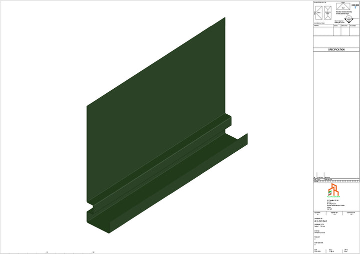 Aluminium Fascia Board - Type 7 - Butt Strap