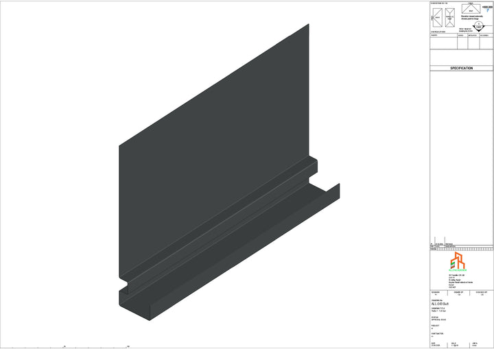 Aluminium Fascia Board - Type 7 - Butt Strap