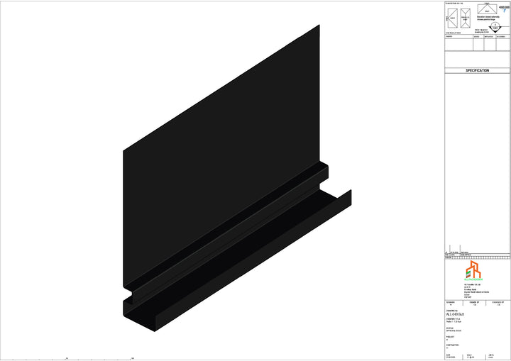Aluminium Fascia Board - Type 7 - Butt Strap