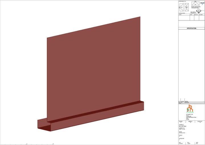 Aluminium Fascia Board - Type 8 - Butt Strap