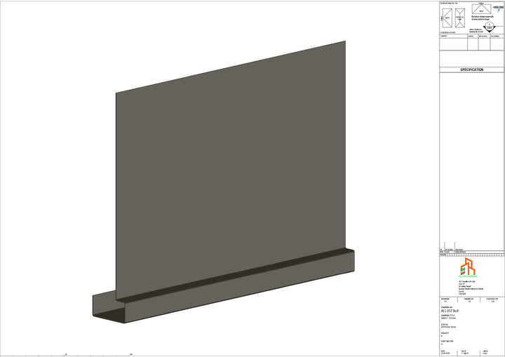 Aluminium Fascia Board - Type 8 - Butt Strap