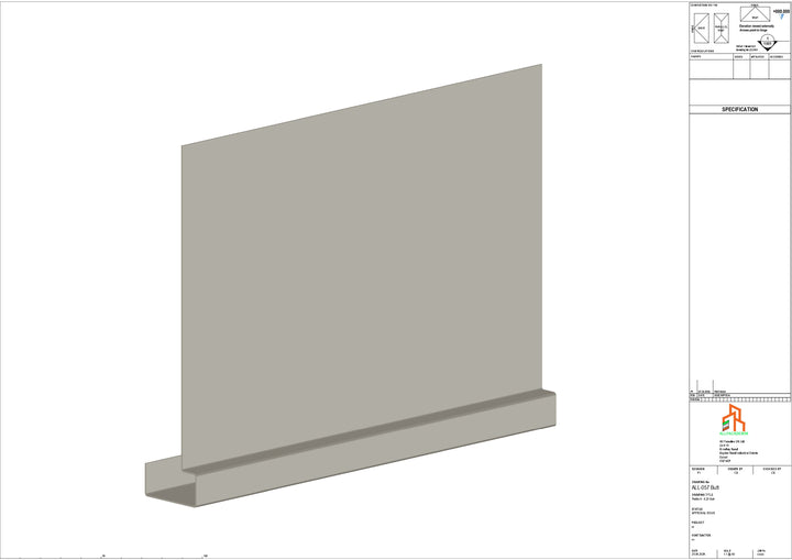 Aluminium Fascia Board - Type 8 - Butt Strap