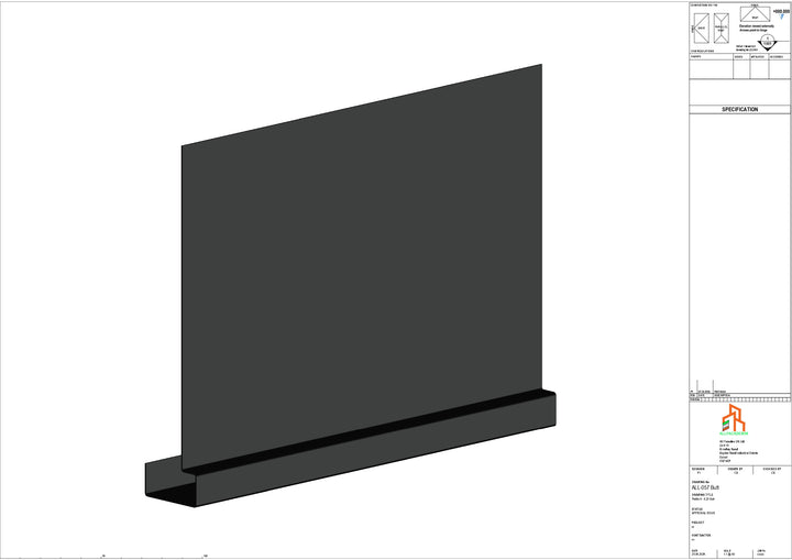 Aluminium Fascia Board - Type 8 - Butt Strap