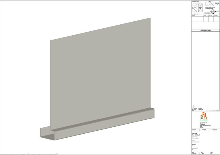 Aluminium Fascia Board - Type 8 - Butt Strap