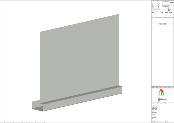 Aluminium Fascia Board - Type 8 - Butt Strap