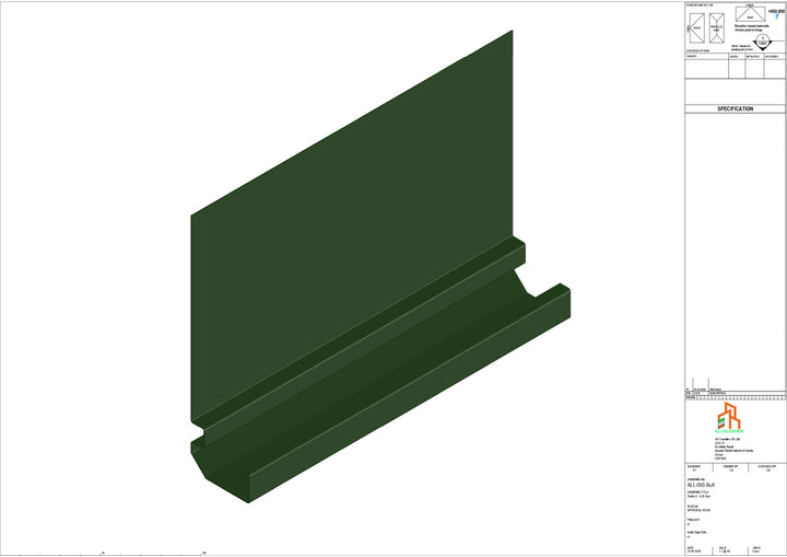 Aluminium Fascia Board - Type 9 - Butt Strap