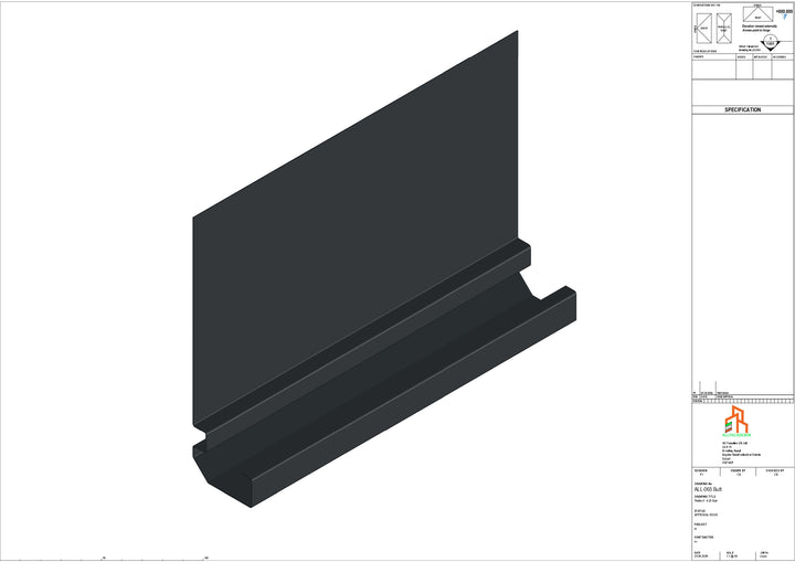 Aluminium Fascia Board - Type 9 - Butt Strap