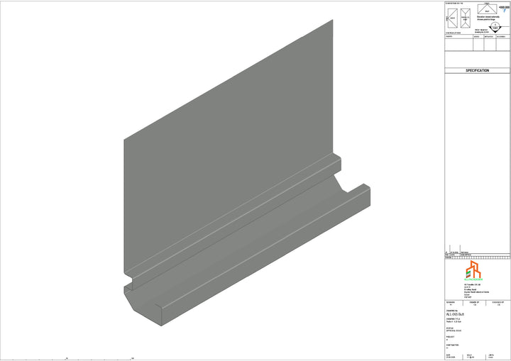 Aluminium Fascia Board - Type 9 - Butt Strap