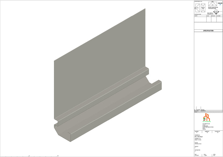 Aluminium Fascia Board - Type 9 - Butt Strap
