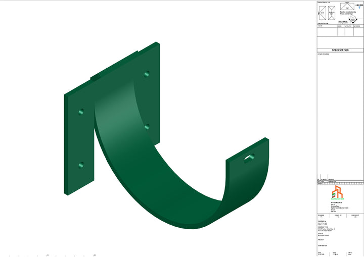 Aluminium Radius Fascia Bracket - Type 2