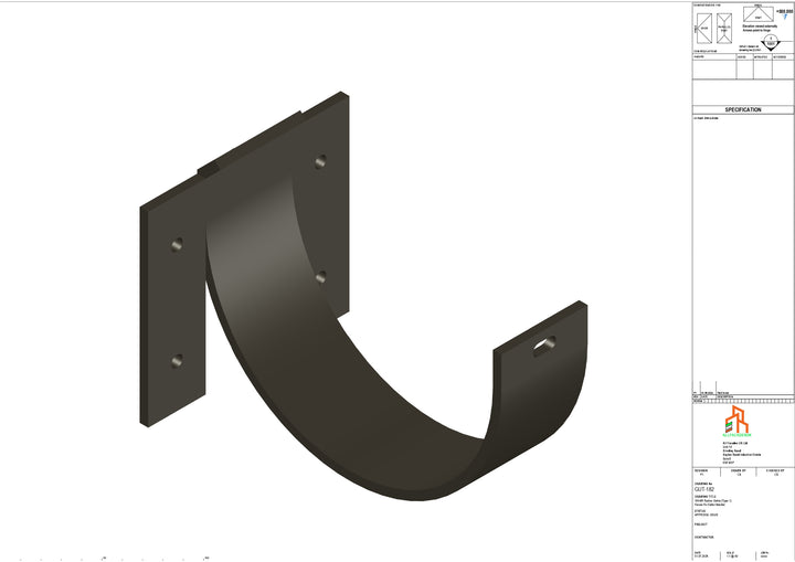Aluminium Radius Fascia Bracket - Type 2