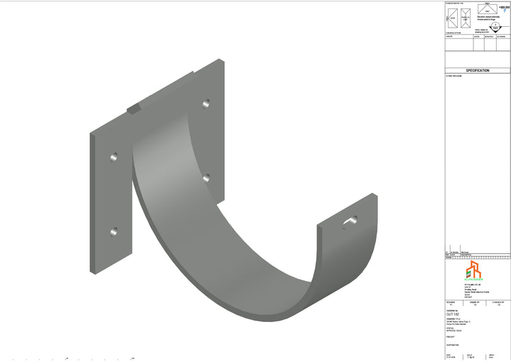Aluminium Radius Fascia Bracket - Type 2