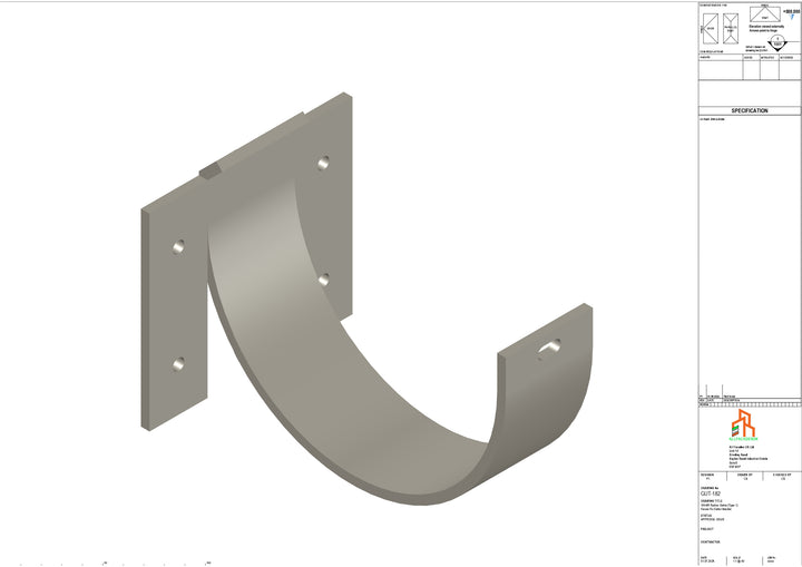 Aluminium Radius Fascia Bracket - Type 2