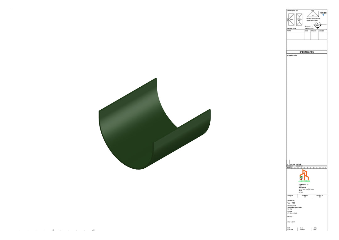 Aluminium Radius Butt Strap - Type 1