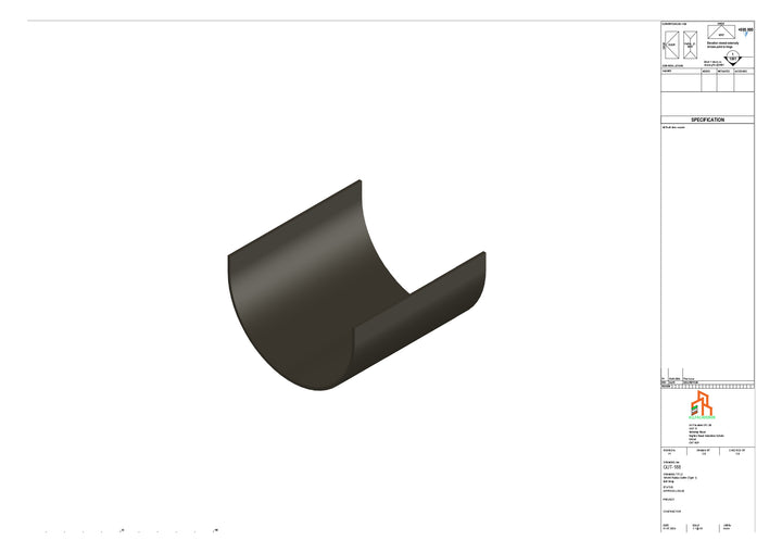 Aluminium Radius Butt Strap - Type 1