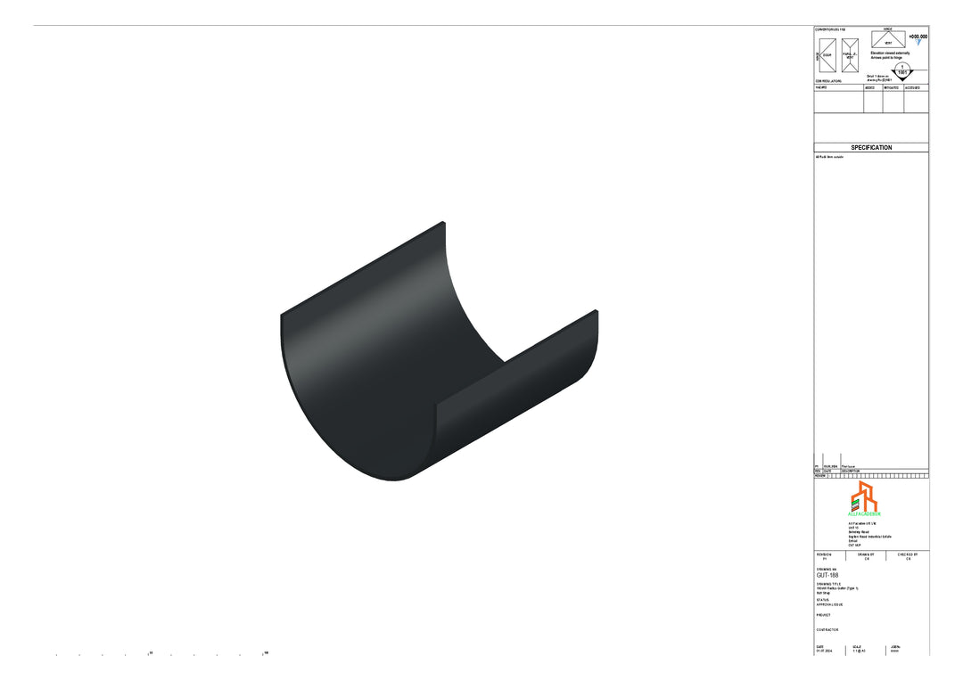 Aluminium Radius Butt Strap - Type 1